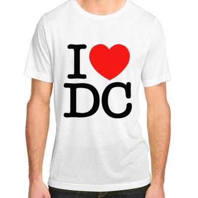 I Heart Love Washington WA DC Classic Font Adult ChromaSoft Performance T-Shirt