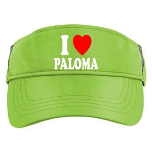 I Heart (Love) Paloma Cute Matching Couple Spouse Married Gift Adult Drive Performance Visor