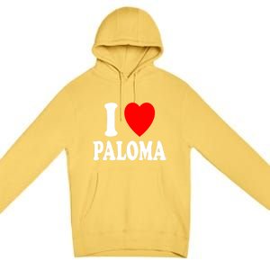 I Heart (Love) Paloma Cute Matching Couple Spouse Married Gift Premium Pullover Hoodie