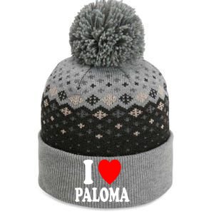 I Heart (Love) Paloma Cute Matching Couple Spouse Married Gift The Baniff Cuffed Pom Beanie