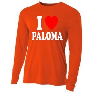 I Heart (Love) Paloma Cute Matching Couple Spouse Married Gift Cooling Performance Long Sleeve Crew