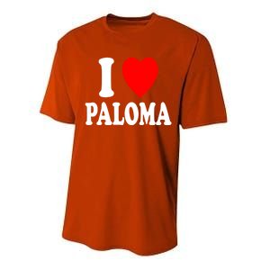 I Heart (Love) Paloma Cute Matching Couple Spouse Married Gift Performance Sprint T-Shirt