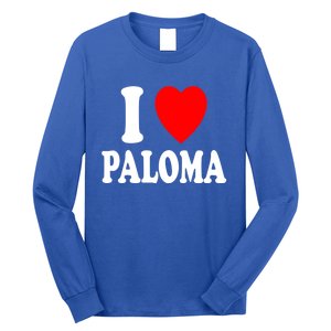 I Heart (Love) Paloma Cute Matching Couple Spouse Married Gift Long Sleeve Shirt