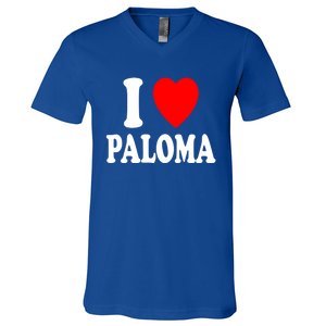 I Heart (Love) Paloma Cute Matching Couple Spouse Married Gift V-Neck T-Shirt