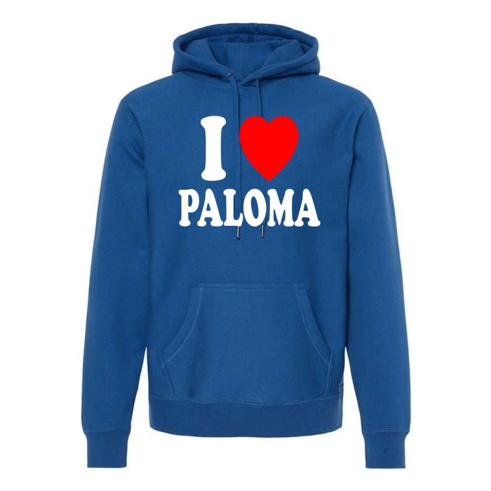 I Heart (Love) Paloma Cute Matching Couple Spouse Married Gift Premium Hoodie