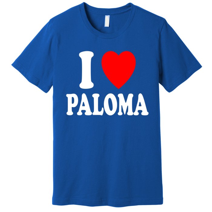 I Heart (Love) Paloma Cute Matching Couple Spouse Married Gift Premium T-Shirt