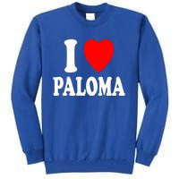 I Heart (Love) Paloma Cute Matching Couple Spouse Married Gift Tall Sweatshirt