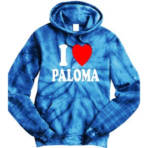 I Heart (Love) Paloma Cute Matching Couple Spouse Married Gift Tie Dye Hoodie