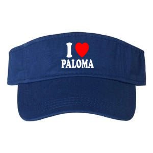 I Heart (Love) Paloma Cute Matching Couple Spouse Married Gift Valucap Bio-Washed Visor