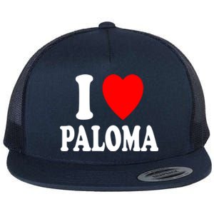 I Heart (Love) Paloma Cute Matching Couple Spouse Married Gift Flat Bill Trucker Hat