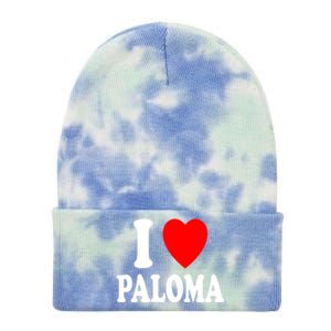 I Heart (Love) Paloma Cute Matching Couple Spouse Married Gift Tie Dye 12in Knit Beanie