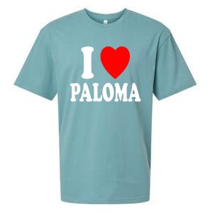 I Heart (Love) Paloma Cute Matching Couple Spouse Married Gift Sueded Cloud Jersey T-Shirt