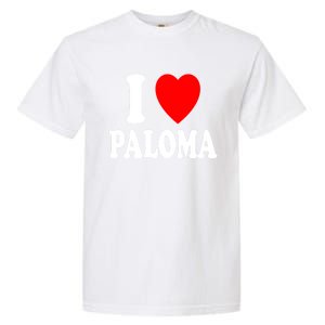 I Heart (Love) Paloma Cute Matching Couple Spouse Married Gift Garment-Dyed Heavyweight T-Shirt