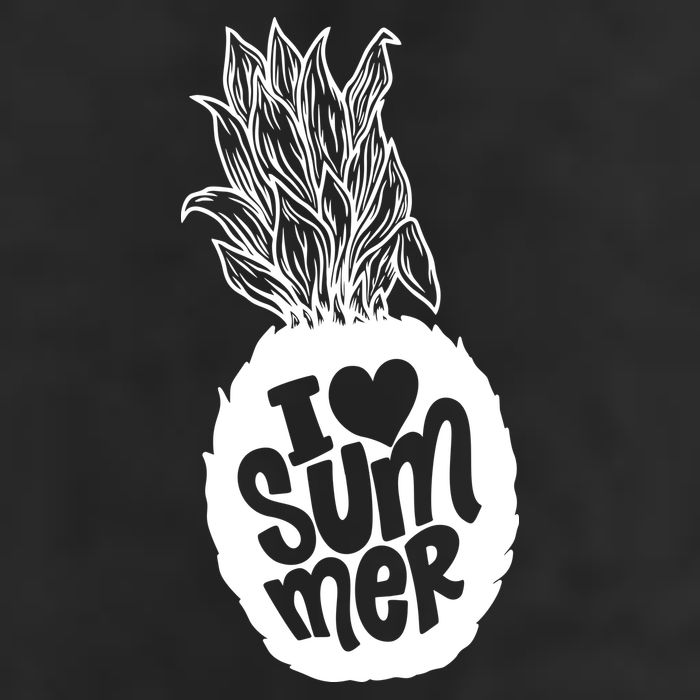 I Heart (Love) Summer Pineapple 7 Panel Mesh Trucker Snapback Hat