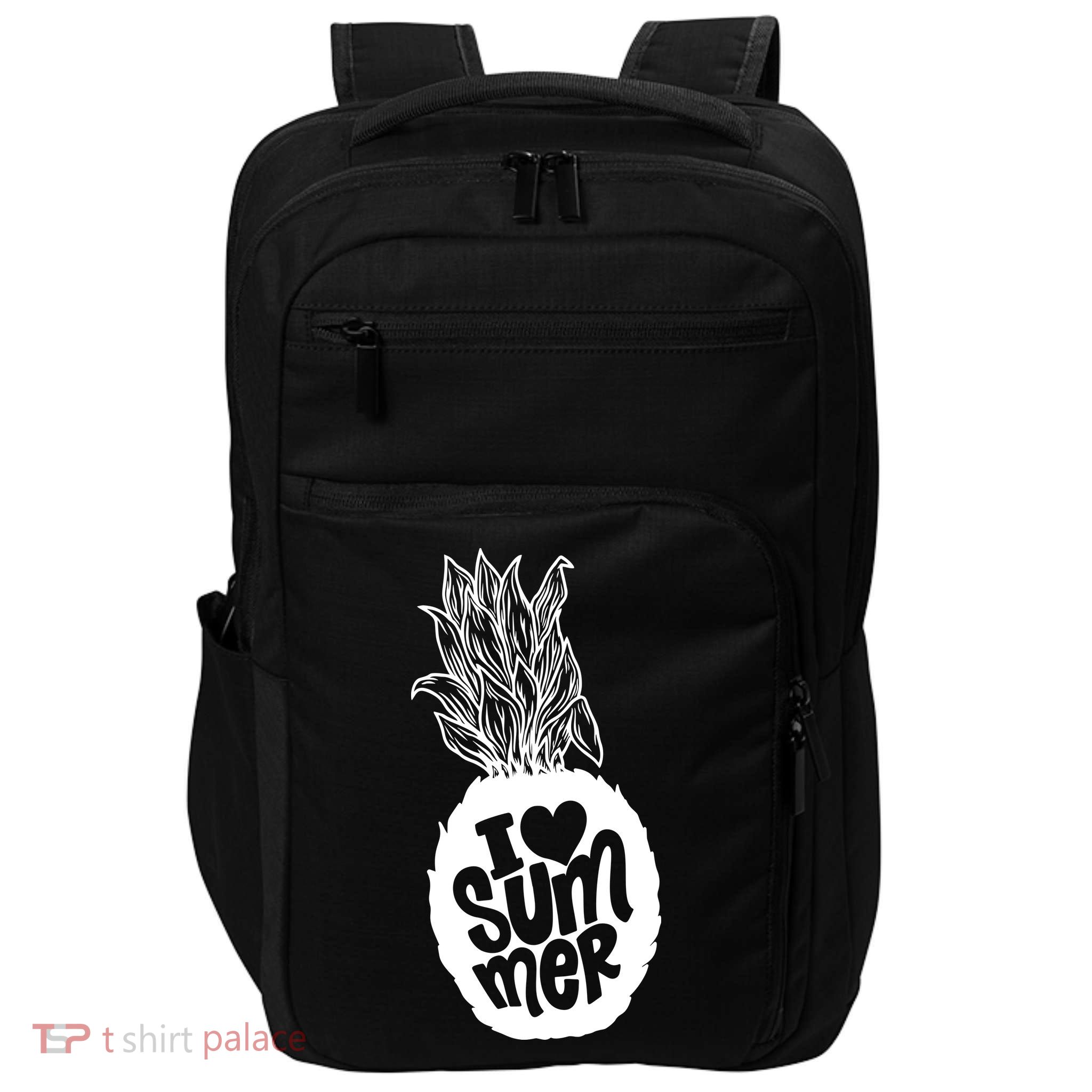 I Heart (Love) Summer Pineapple Impact Tech Backpack