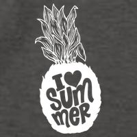 I Heart (Love) Summer Pineapple Vector Backpack