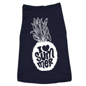 I Heart (Love) Summer Pineapple Doggie Tank