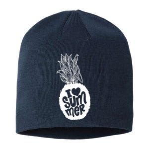 I Heart (Love) Summer Pineapple Sustainable Beanie