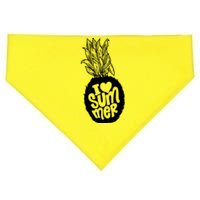 I Heart (Love) Summer Pineapple USA-Made Doggie Bandana