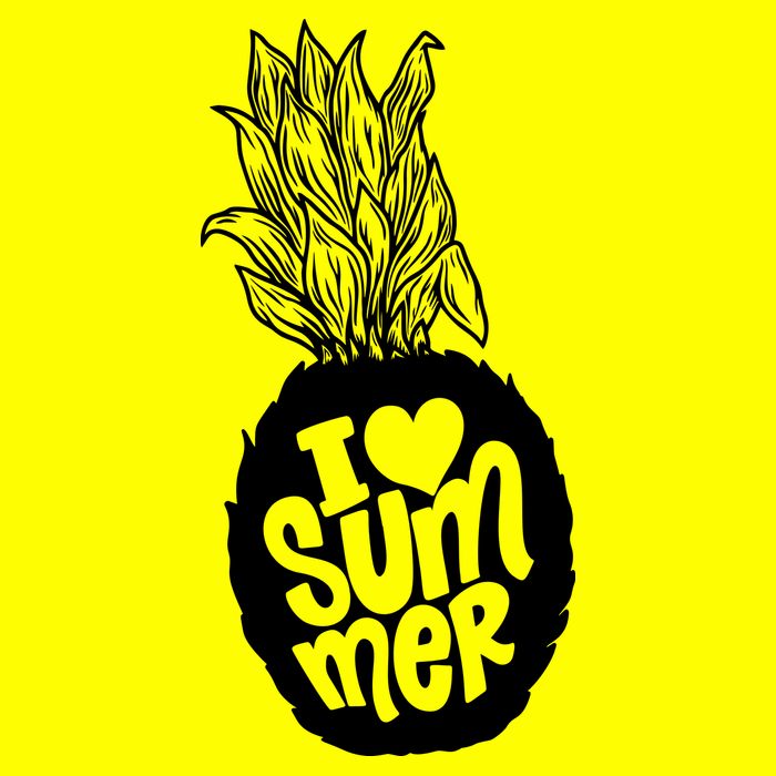 I Heart (Love) Summer Pineapple Kids T-Shirt