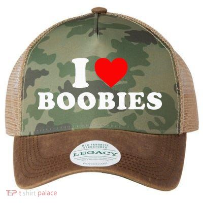 I Heart Love Boobies Legacy Tie Dye Trucker Hat