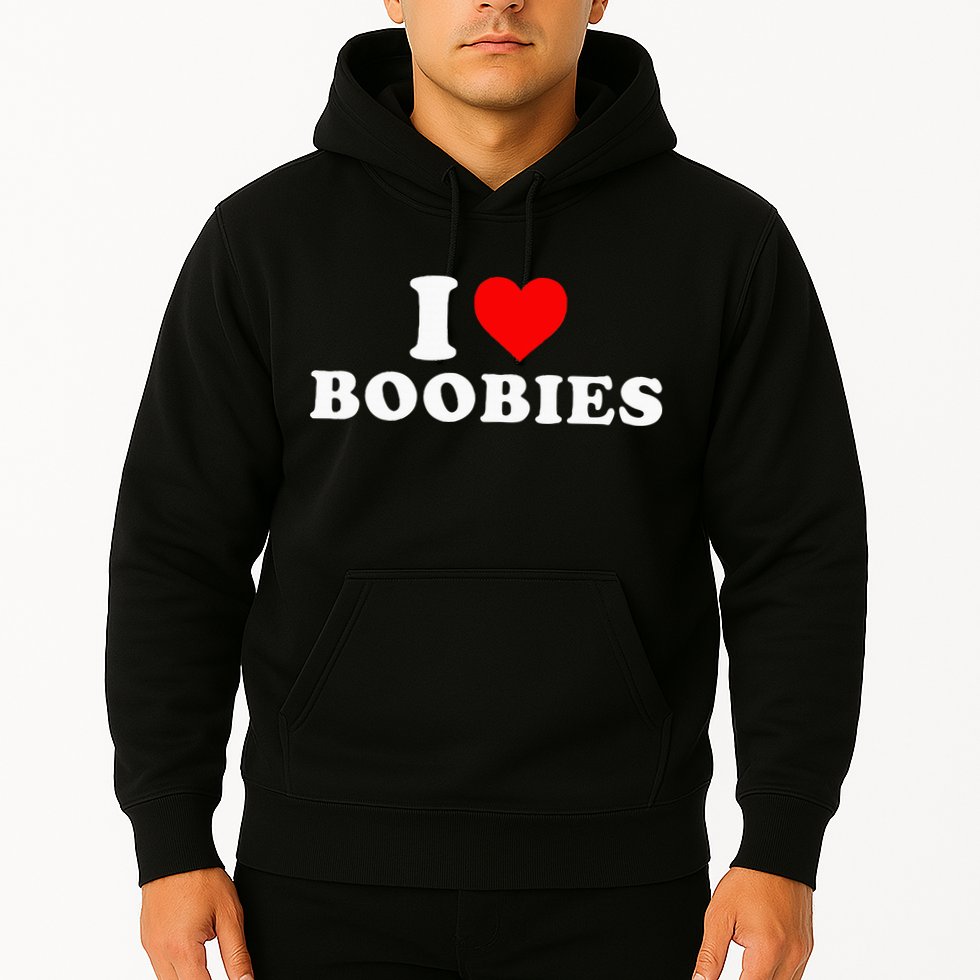 I Heart Love Boobies Hoodie