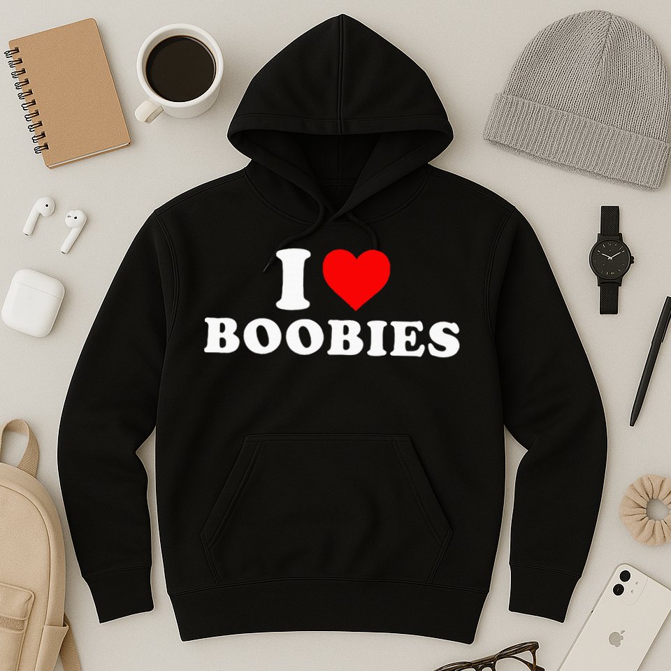 I Heart Love Boobies Hoodie