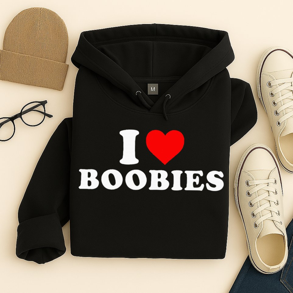 I Heart Love Boobies Hoodie