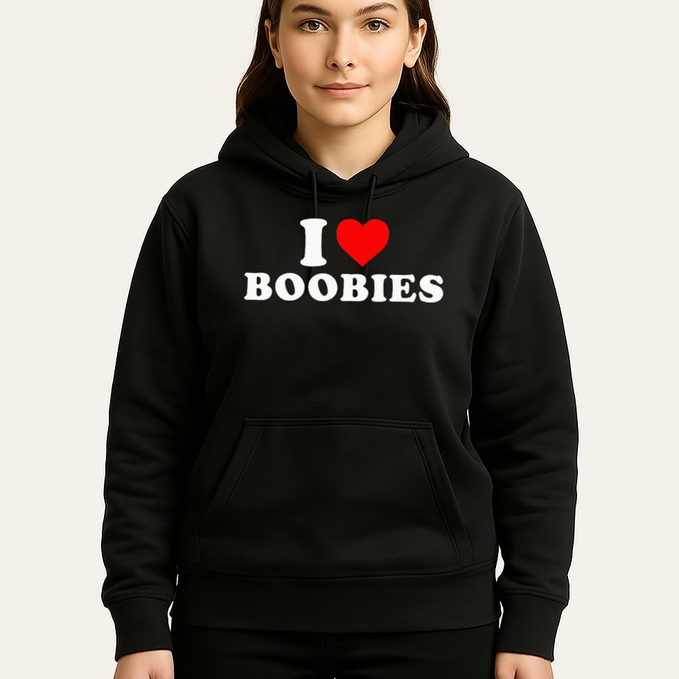 I Heart Love Boobies Hoodie