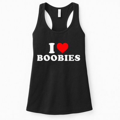 I Heart Love Boobies Womens Tank Top