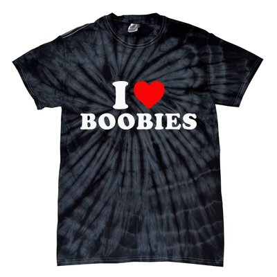 I Heart Love Boobies Tie-Dye T-Shirt
