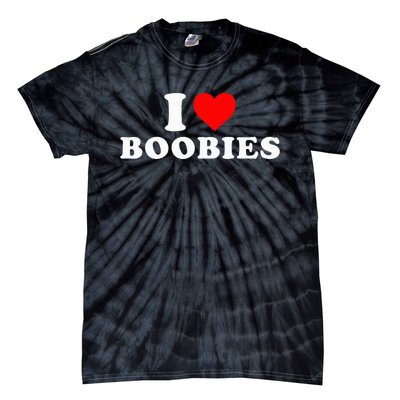 I Heart Love Boobies Tie-Dye T-Shirt