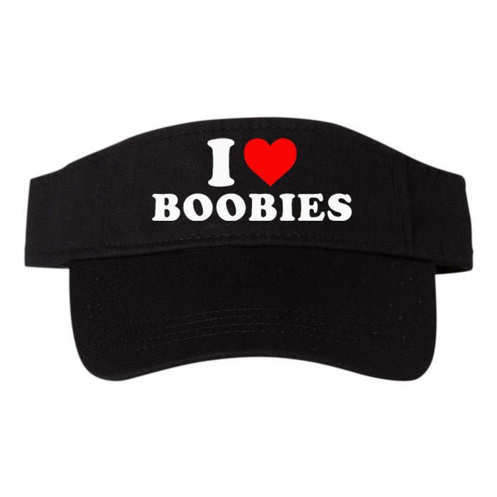 I Heart Love Boobies Valucap Bio-Washed Visor