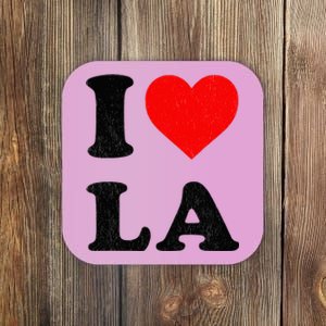 I Heart La Souvenir I Love Los Angeles Coaster