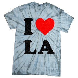 I Heart La Souvenir I Love Los Angeles Tie-Dye T-Shirt