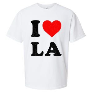 I Heart La Souvenir I Love Los Angeles Sueded Cloud Jersey T-Shirt