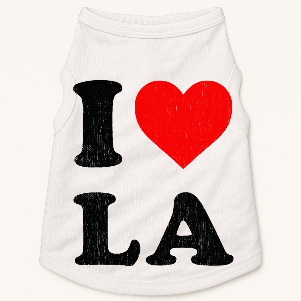 I Heart La Souvenir I Love Los Angeles Doggie Tank