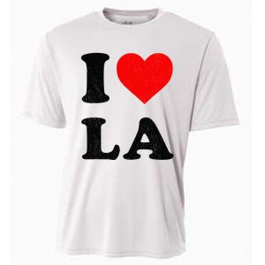 I Heart La Souvenir I Love Los Angeles Cooling Performance Crew T-Shirt