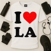 I Heart La Souvenir I Love Los Angeles Cooling Performance Crew T-Shirt