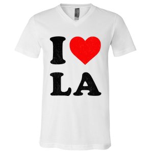 I Heart La Souvenir I Love Los Angeles V-Neck T-Shirt