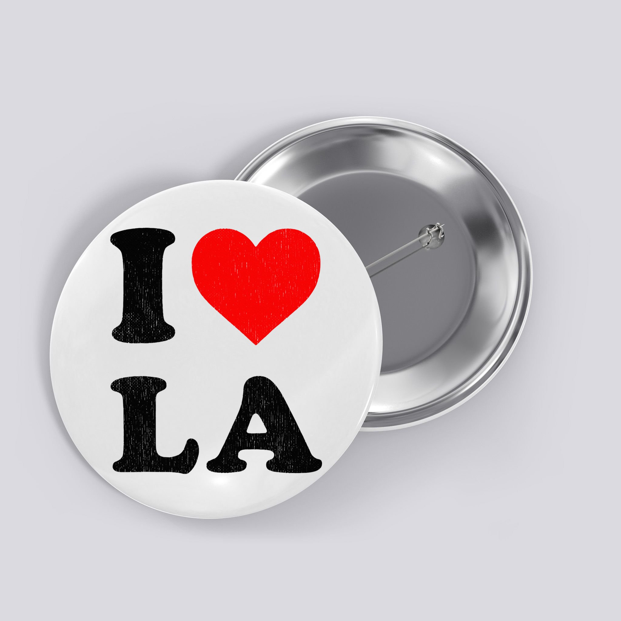 I Heart La Souvenir I Love Los Angeles Button