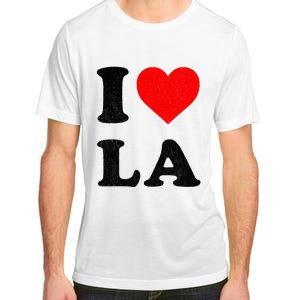 I Heart La Souvenir I Love Los Angeles Adult ChromaSoft Performance T-Shirt