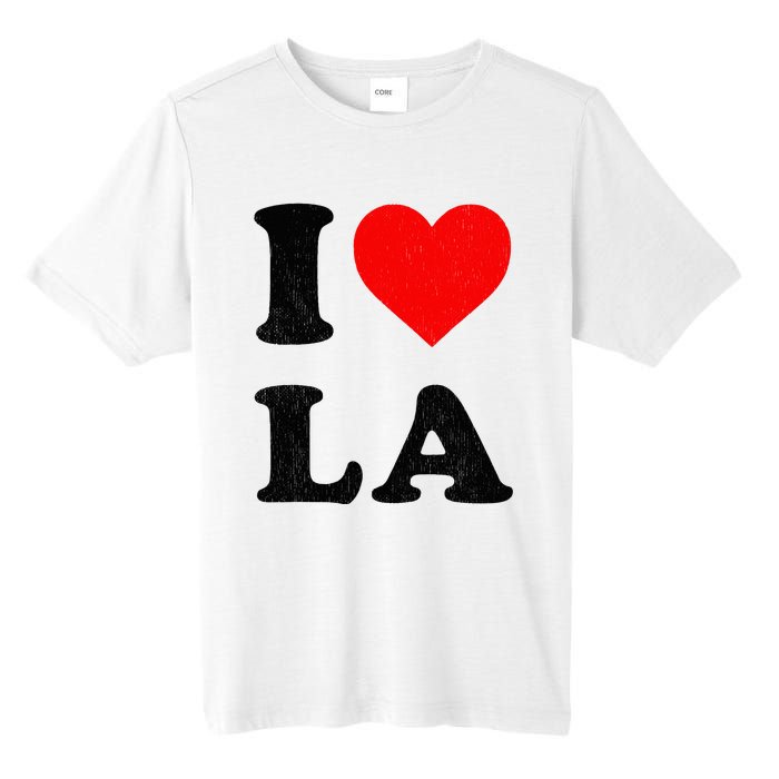 I Heart La Souvenir I Love Los Angeles Tall Fusion ChromaSoft Performance T-Shirt