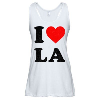 I Heart La Souvenir I Love Los Angeles Ladies Essential Flowy Tank