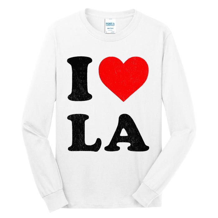 I Heart La Souvenir I Love Los Angeles Tall Long Sleeve T-Shirt