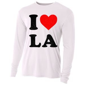 I Heart La Souvenir I Love Los Angeles Cooling Performance Long Sleeve Crew