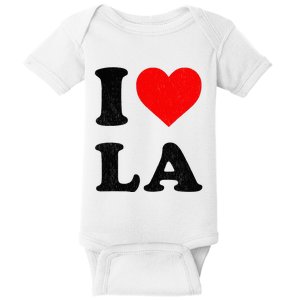 I Heart La Souvenir I Love Los Angeles Baby Bodysuit