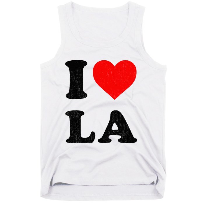 I Heart La Souvenir I Love Los Angeles Tank Top