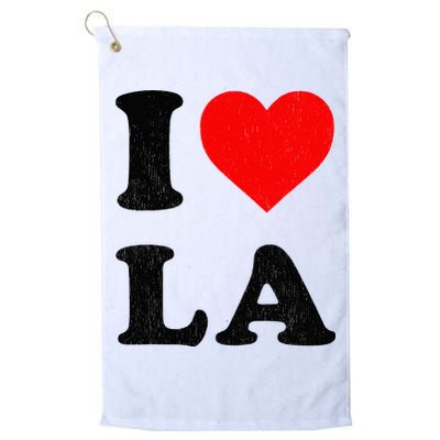 I Heart La Souvenir I Love Los Angeles Golf Towel