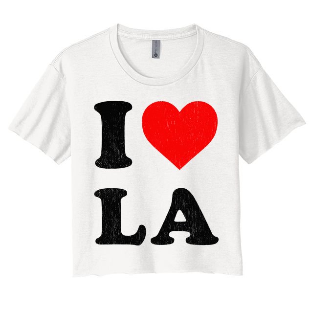 I Heart La Souvenir I Love Los Angeles Crop Top
